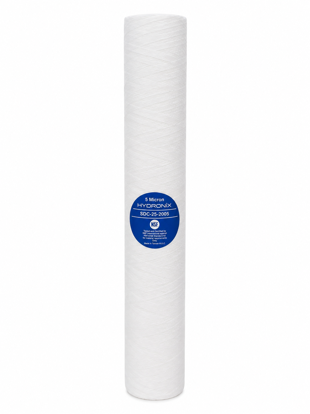 Hydronix SDC-25-2005 Whole House, RO Systems or Commercial Use Sediment Water Filter Cartridge 2.5" x 20" - 5 micron