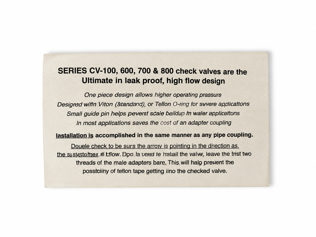 Stainless Steel Check Valve